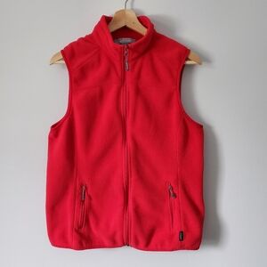 Gander Mountain Guide Series Women's Fleece Full-Zip Polartec Vest Red Sz LG EUC